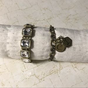 Retro glam and tresor charm bracelets.